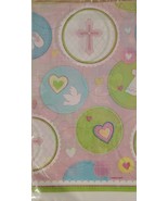 2 Baby Girl Sweet Christening Baptism Baby Shower Tablecovers 54&quot; x 102&quot;... - £6.15 GBP