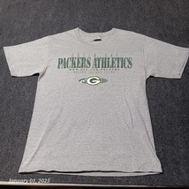 Vintage Green Bay Packers T Shirt Adult Large Gray All Sport Single Stitch - $21.92