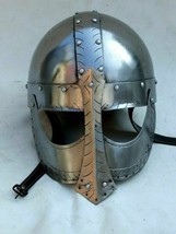 Elmo vichingo normanno medievale ~ Elmo per armatura per occhiali ~ Cost... - $152.90
