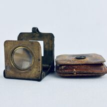 Vintage German Folding Spring Loupe Jeweler Magnifying Glass &amp; Case Jewelry - $60.00