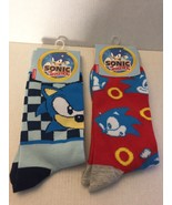 NEW Sonic The Hedgehog Unisex Crew Socks Size 10-13 - $11.66