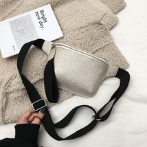 Women Waist Pa Fashion crochet Fanny Pack for female PU Leather Bum Belt Bag sma - £19.39 GBP