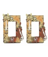 Rustic Western Chestnut Palomino Horses Single Gang Rocker Switch Cover ... - $34.24 CAD