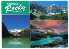 Postcard Canada Rocky Mountains Alberta Peyto Lake Louise Moraine Lake 4.5 x 6.5 - £2.32 GBP