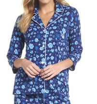Lauren Ralph Lauren Womens Printed Long Sleeve Top Size X-Large, Blue Floral - £43.16 GBP