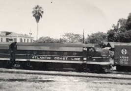 Atlantic Coast Line Railroad ACL Locomotives Train Photo Tampa Union Station FL - £7.33 GBP