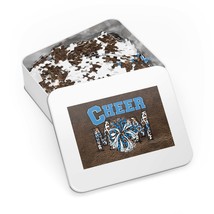 Jigsaw Puzzle in Tin, Cheer Mom, Blue, Personalised/Non-Personalised, awd-338 (3 - £28.39 GBP+