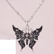 NEW!! Austrian Crystal Wicked Butterfly Pendant Necklace Black - €5,16 EUR