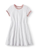 Wonder Nation Girls Rainbow Trim Lace Dress Size X-Large PLUS Arctic White - £9.97 GBP