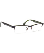 Ray-Ban Eyeglasses RB 7012 2489 Dark Havana on Green Half Rim Frame 53[]... - $2,760.94 MXN