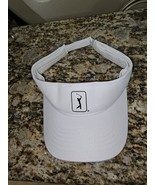 PGA TOUR OFFICIAL LICENSED MEN&#39;S WHITE GOLF VISOR OSFA AIRFLUX POLYESTER... - $19.79