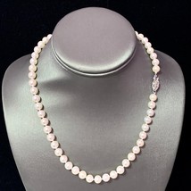 Akoya Pearl Necklace 14k White Gold 18&quot; 7.5 mm Certified $3,490 110698 - £569.78 GBP