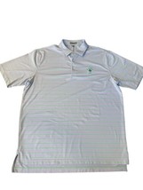 Men’s Peter Millar Summer Comfort Polo Golf Shirt Purple Stripe XL Columbia CC - £18.79 GBP