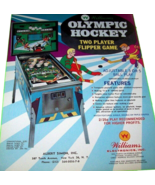 Olympic Hockey Pinball FLYER Original Unused 1972 Vintage Promo Retro Ga... - £26.20 GBP