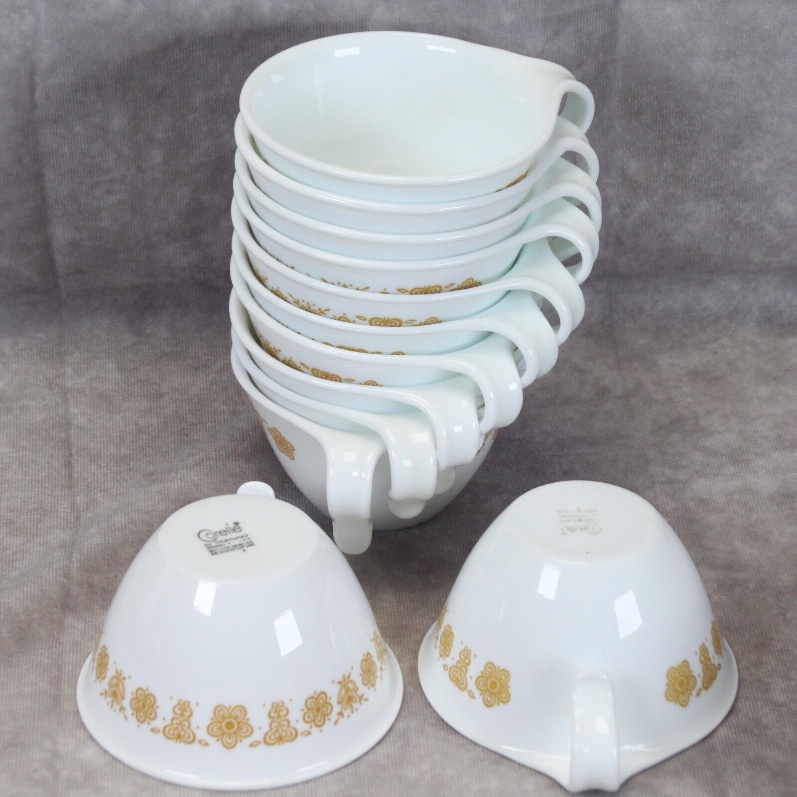 Corelle Butterfly Gold Hook Cups  Lot of 12 - $21.55
