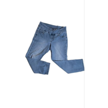 Jag Straight Leg Jeans Women&#39;s 33 Blue Stretch Light Wash Pull On Mid Ri... - £12.34 GBP