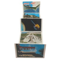 VTG Postcard Souvenir Folder Kennedy Space Port Center Florida NASA 12 P... - $9.89