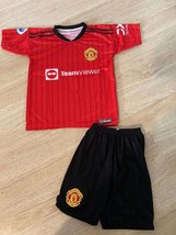 Ronaldo Manchester United Home Team Uniform Jersey &amp; Short Set Champion Size 12  - £39.95 GBP