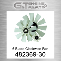 482369-30 6 BLADE CLOCKWISE FAN made by American cooling (NEW AFTERMARKET) - $309.66