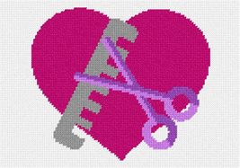 Pepita Needlepoint Canvas: Love My Hairdresser, 10&quot; x 7&quot; - $50.00+