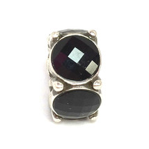 Brighton Roundabout Black Bead, Silver Finish, Crystals, J9643C, New  - $19.94