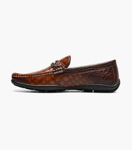Stacy Adams Embrey Moc Toe Bit Slip-On Dress Shoes Cognac 25703-221 image 5