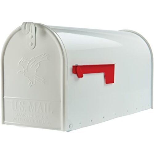 Gibraltar Mailboxes Elite Large Capacity Galvanized Steel White, Post-Mount - $49.27