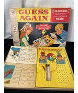 Vintage Milton Bradley Guess Again Electric Question and Answer Game 1968 - $25.98 CAD