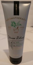 Bath &amp; Body Works Aromatherapy Stress Relief Sage &amp; Cedarwoid Body Cream 8 Oz - £23.93 GBP
