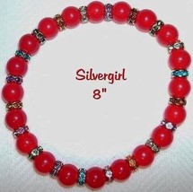 Gemstone Bracelets, Jade, Red Agate Black Agate - £14.83 GBP