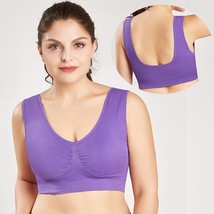 2 pieces Bras For Women Plus Size Woman Bra Underwear style2-darkpurple XL - £7.46 GBP