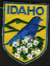 VINTAGE IDAHO EMBROIDERED CLOTH SOUVENIR TRAVEL PATCH - £7.83 GBP