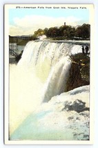 Postcard American Falls from Goat Isle, Niagara Falls New York NY - £3.55 GBP