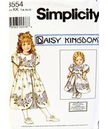 OOP Simplicity Pattern 8554. Girls Szs 7;8;10;12 EASTER/etc Dress W/scal... - £8.50 GBP