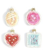 Martha Stewart Collection Mini Molded Glass Set Of 4 Petit Four Ornament... - £8.78 GBP