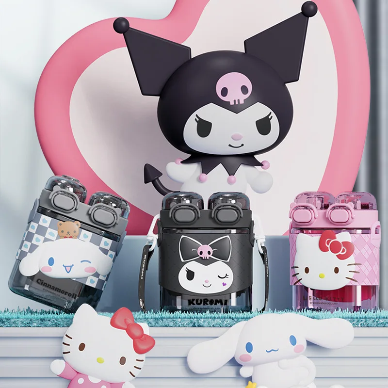 Ins Fashion Cinnamoroll Kawaii Sanrio Hello Kitty Kuromi Double Cup Outdoor - £18.88 GBP