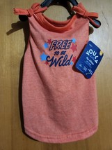 Youly The Citizen Pet Tank Top Dog Shirt (S) 13-15&quot; Wild To Be Free&quot; New - $9.11