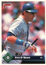 1993 Donruss Seattle Mariners Baseball Card #613 Pete O&#39;Brien - £1.35 GBP