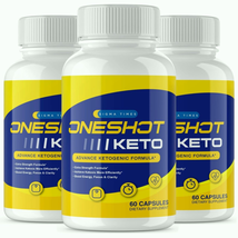 (3 Pack) Oneshot Keto Capsules- Keto ACV Pills for Advanced Weight Loss - $59.50