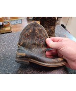 Vtg 1950s Brown Leather Cut Outs Childs Cowboy Boots Circle C - $1,383.83 MXN