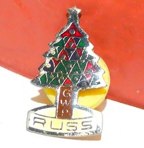 FOE  Fraternal Order of Eagles Award Pin Vintage 1980s  Christmas Tree R... - £3.87 GBP