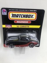 MATCHBOX  TACO  BELL  MADNESS CLASSIC DECADES &#39;62 CORVETTE. NIB - £3.87 GBP