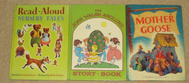 Lot of 3 Vintage Oversize Hardcover Story Books - £11.79 GBP