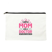 Makeup Bag Printing I Am Mom and Nurse Cosmetic Bags Organizer Bag Women Multifu - £9.56 GBP