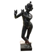 Marble Idol Krishna Statue 18&quot; Inch Tall Handmade Sculpture Religious Gift E1441 - £5,072.69 GBP