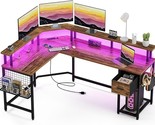 L Shaped Desk With Power Outlets And Full Monitor Stand,66In Gaming Desk... - $315.99