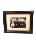 Old Family Photo of LARGE family Early 1900&#39;s Black &amp; Wht 6&#39;x8&quot; frame 10... - £17.72 GBP