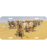 FREDERICK REMINGINTON OLD WEST COWBOY OLD TIME PLAINS CAR METAL LICENSE ... - $314.43 MXN