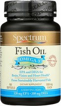 Spectrum Essentials, Fish Oil 1000 Mg, 100 Softgels - £15.45 GBP