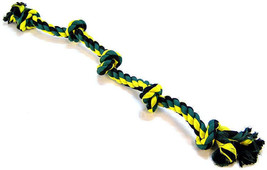 Mammoth Pet Flossy Chews Colored 5 Knot Tug: Premium 100% Cotton Rope Toy for Do - £21.08 GBP+